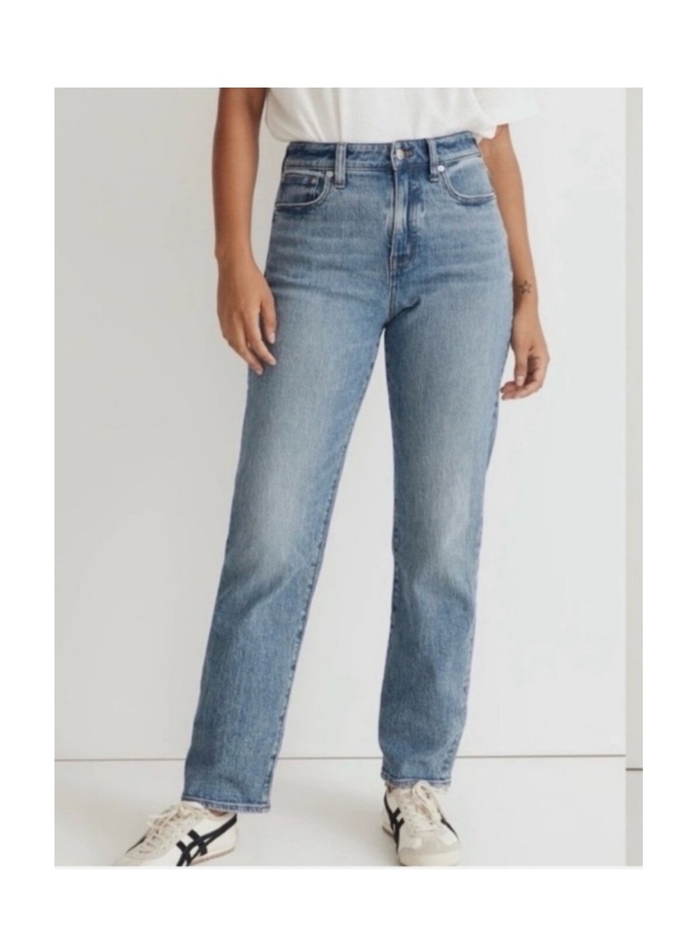 Madewell Curvy ’90s Straight Jeans High Rise Medium Wash Denim Size 29